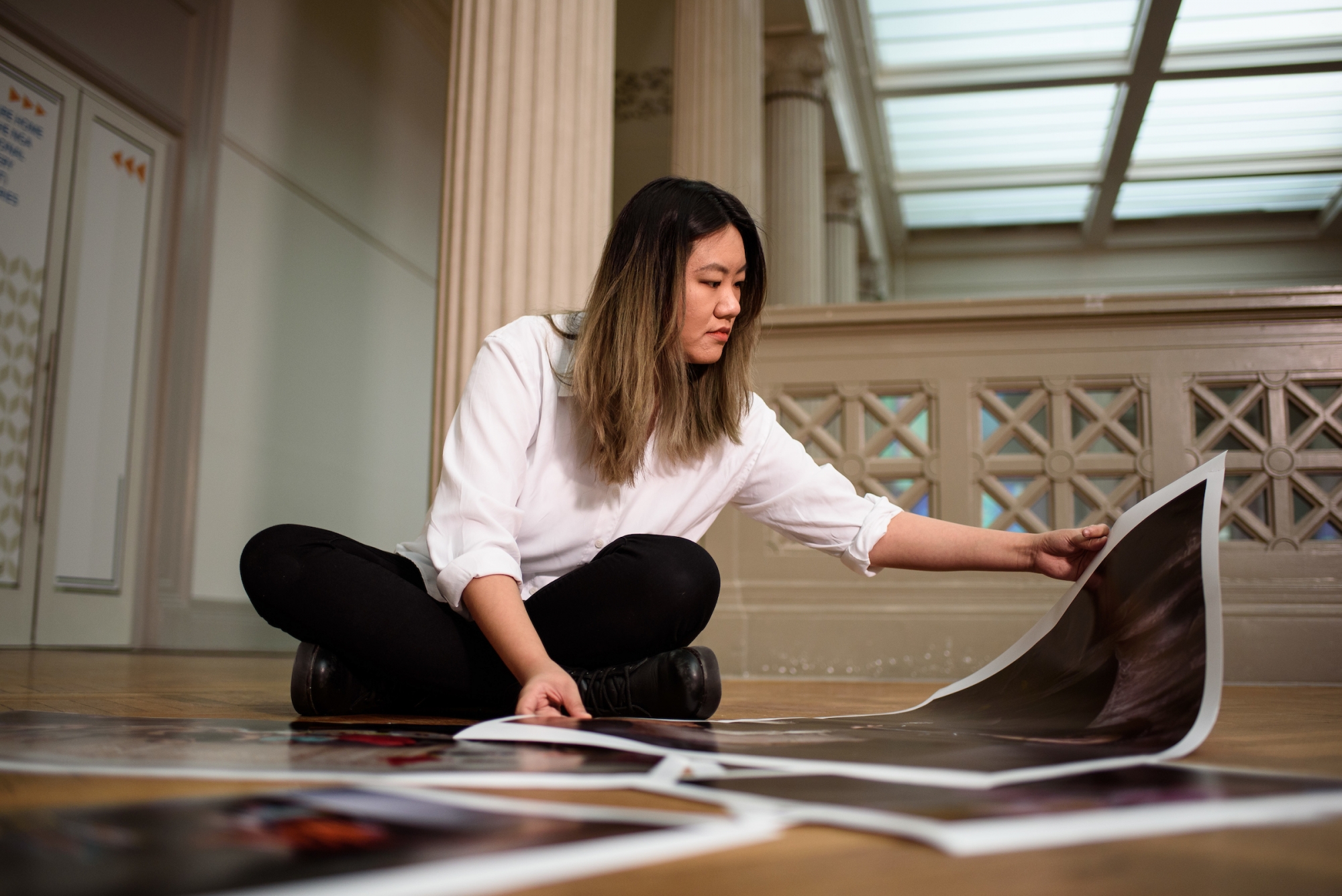 Student with photography
